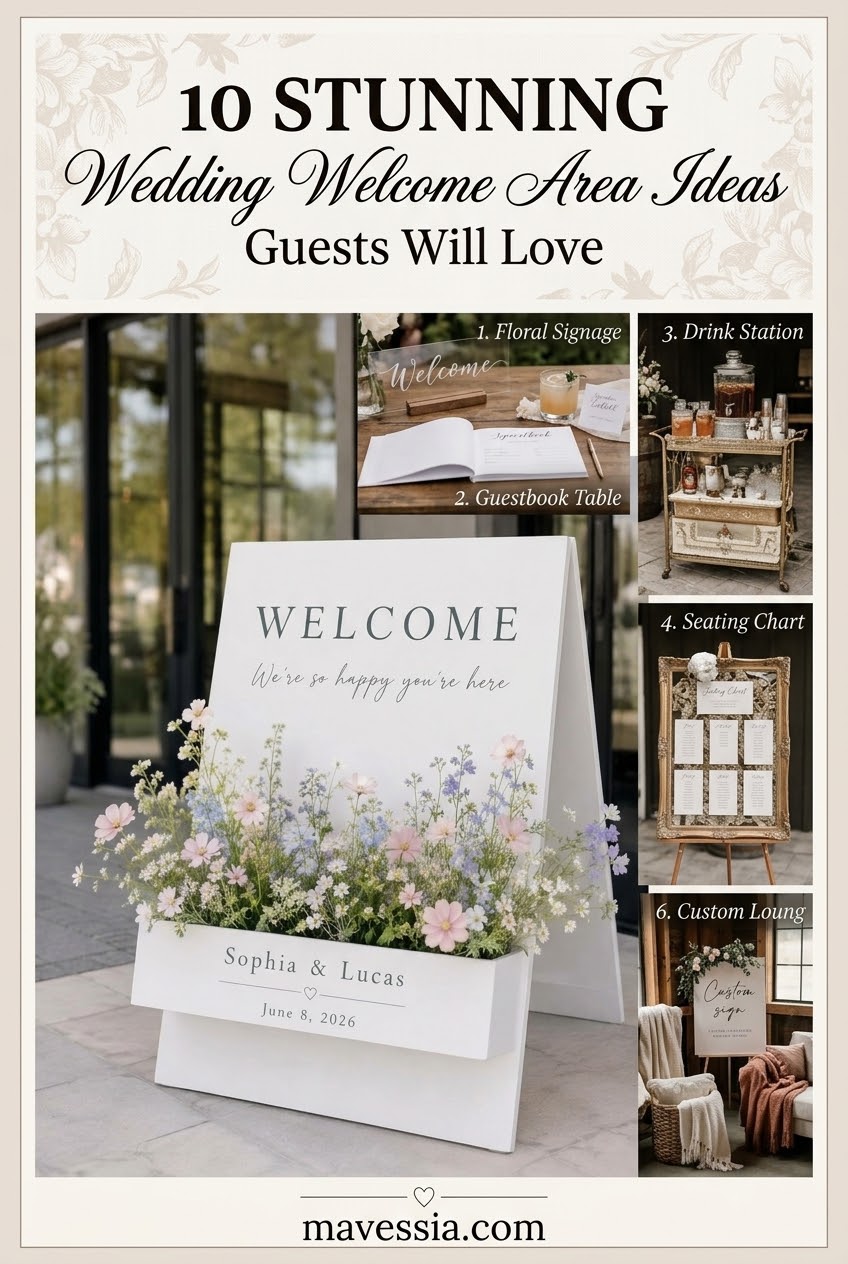 10 Stunning Wedding Welcome Area Ideas Guests Will Love