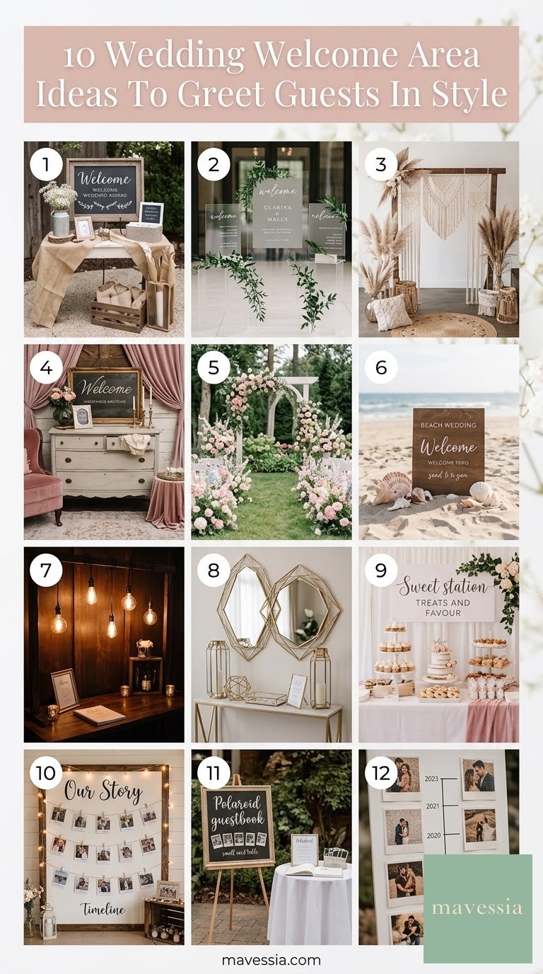 10 Wedding Welcome Area Ideas To Greet Guests In Style