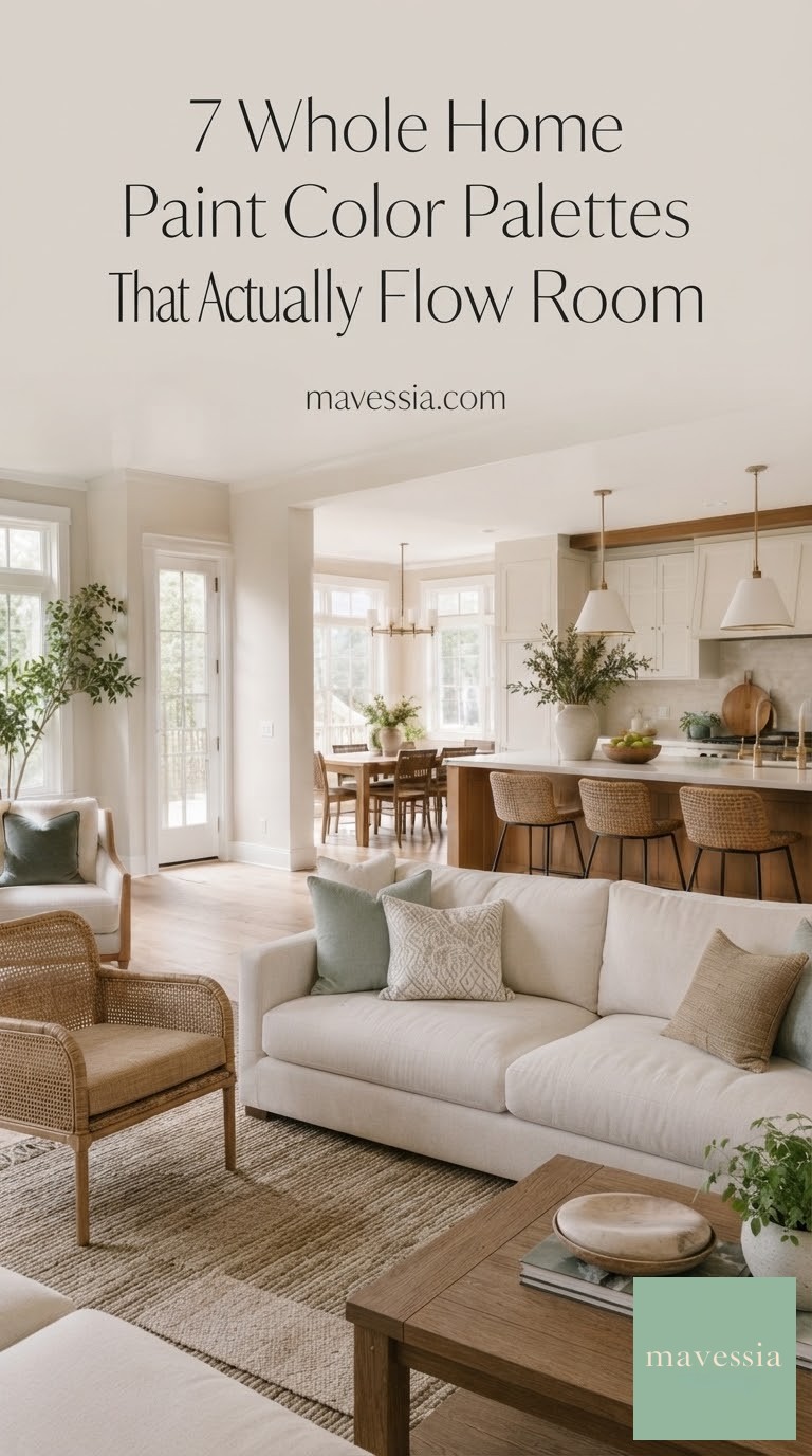 7 Whole Home Paint Color Palettes That Actually Flow Room
