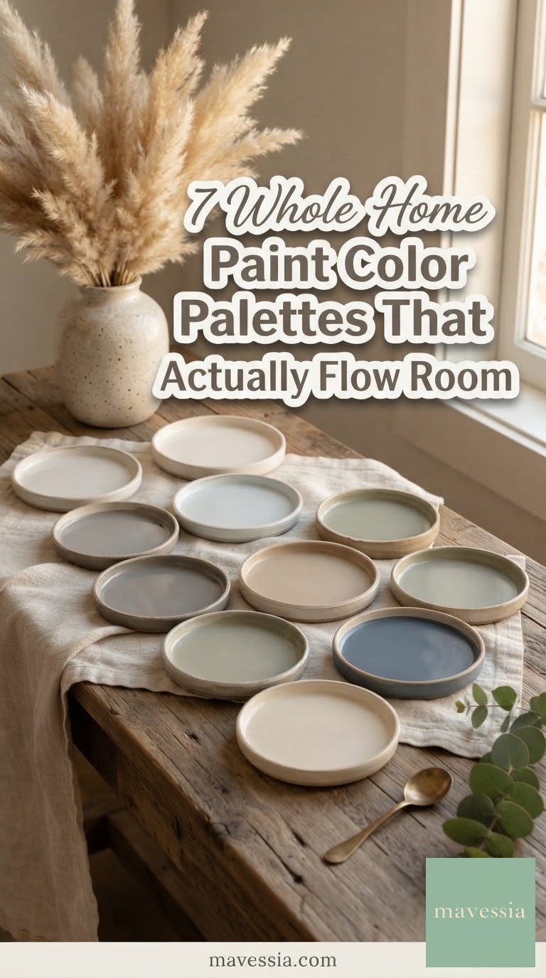 7 Whole Home Paint Color Palettes That Actually Flow Room