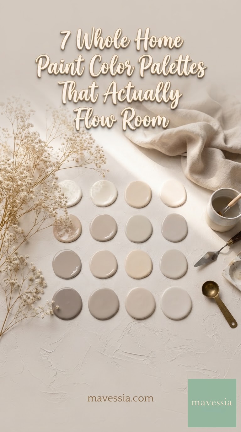 7 Whole Home Paint Color Palettes That Actually Flow Room