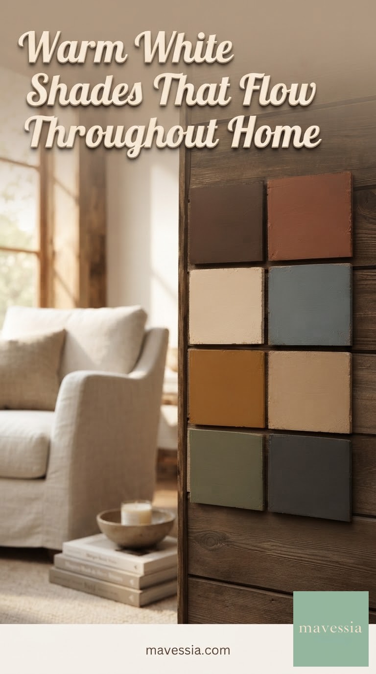 Warm White Shades That Flow Throughout Home