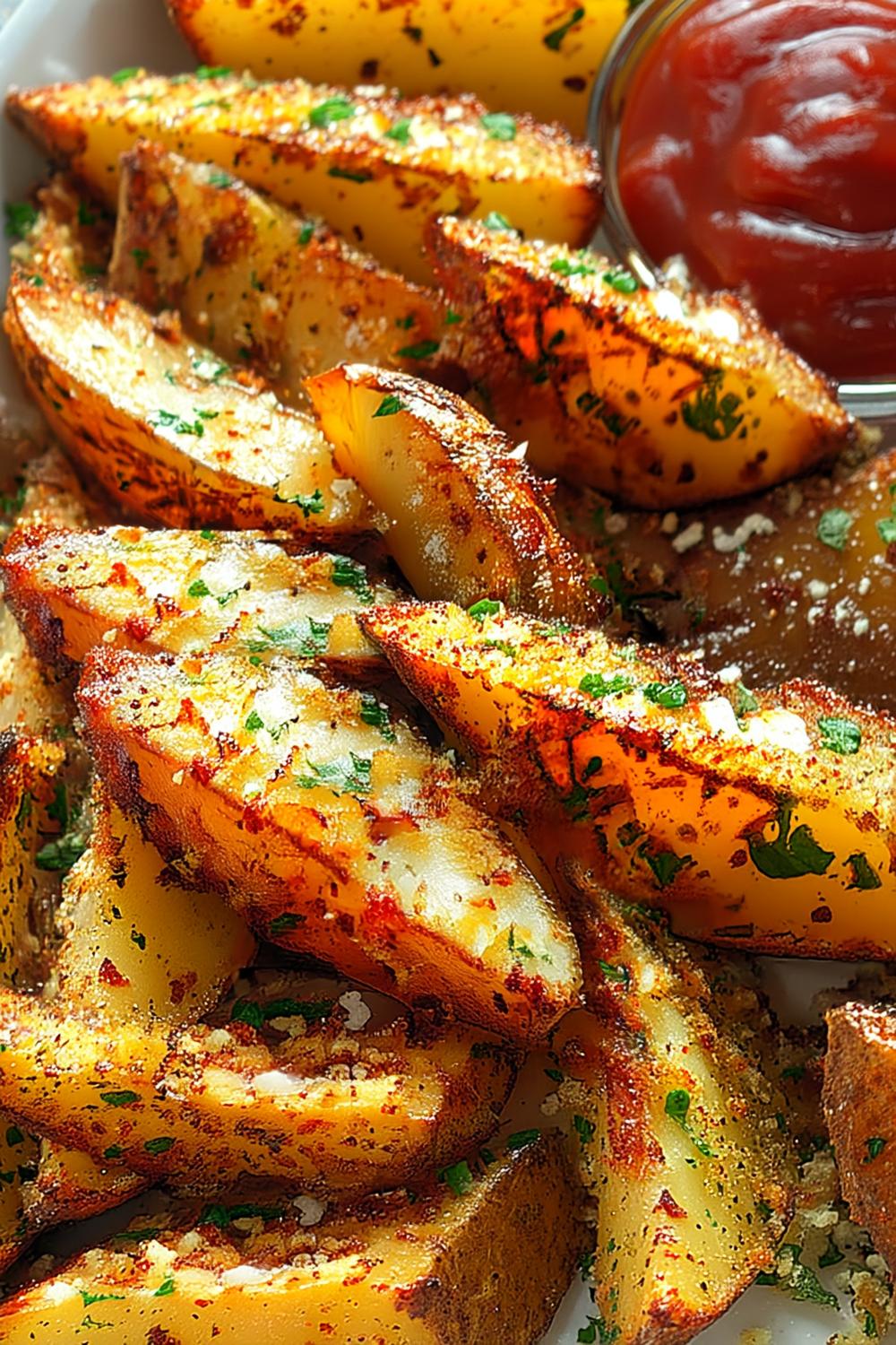 Crispy Seasoned Potato Wedges