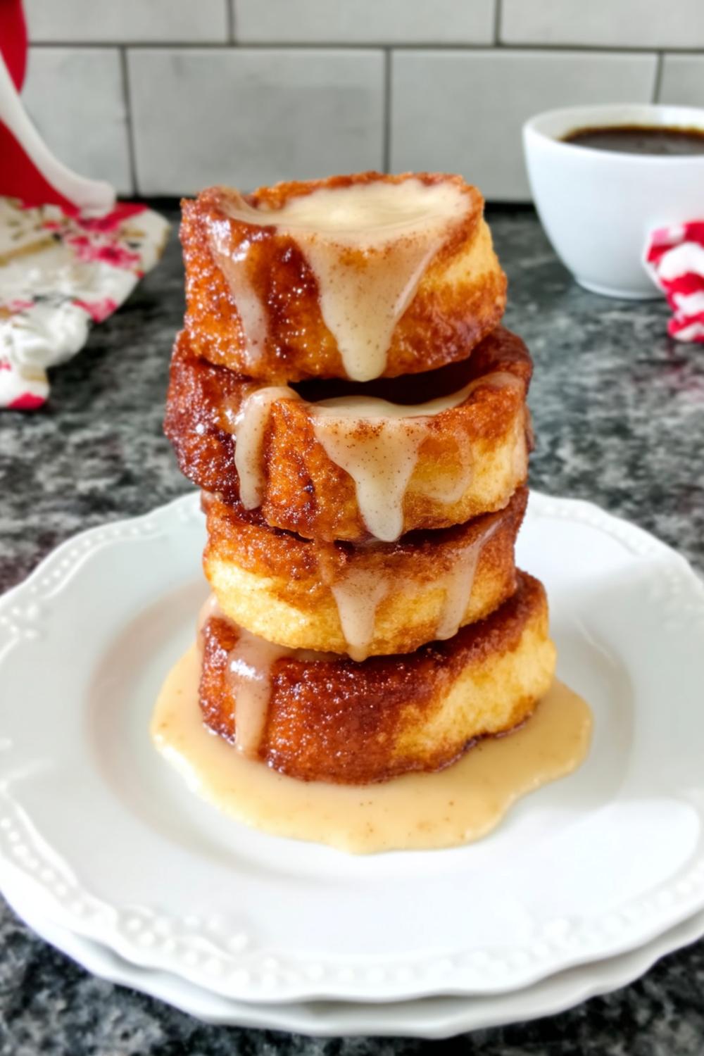 Glazed Cinnamon Roll Stack