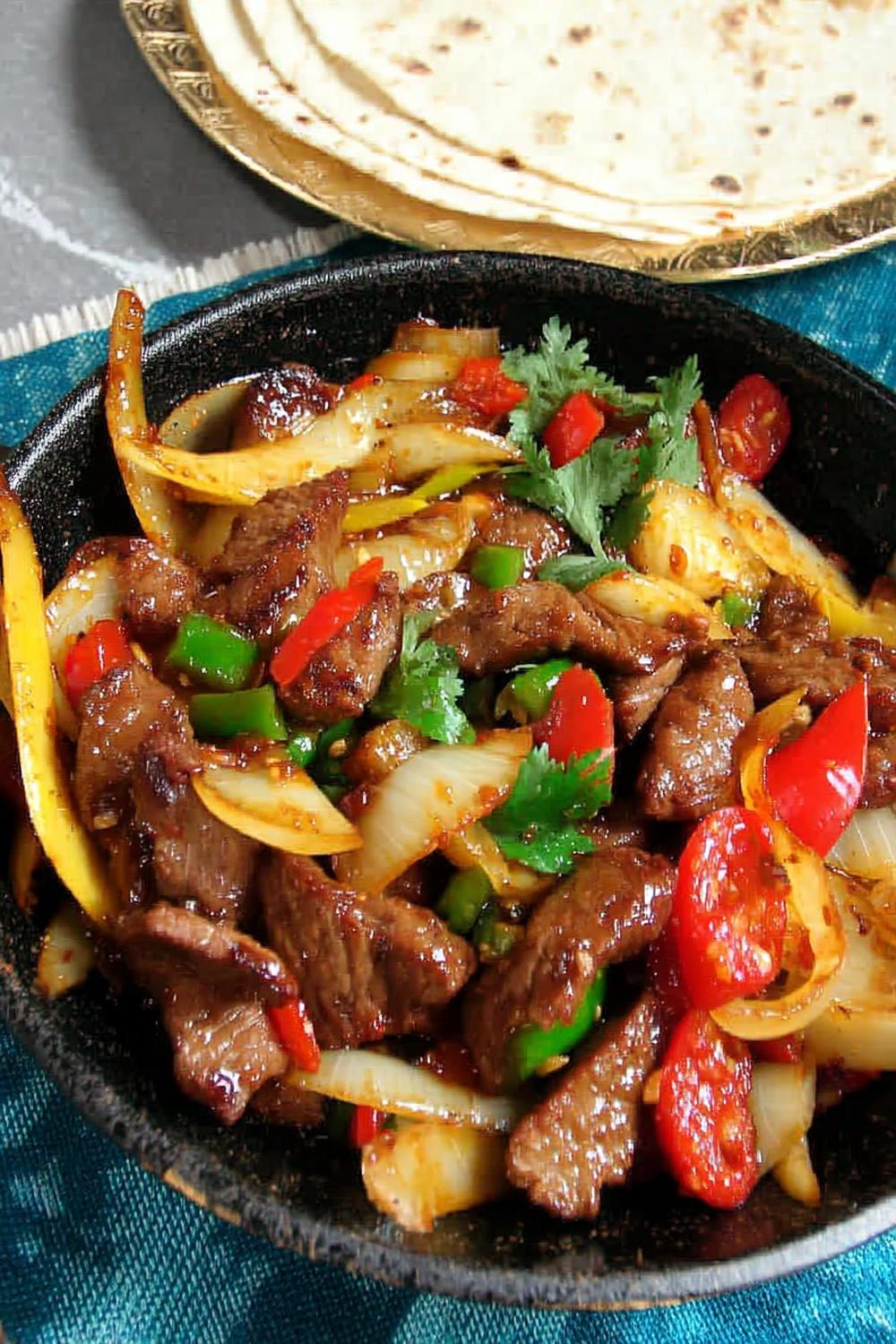 Sizzling Beef Fajita Skillet