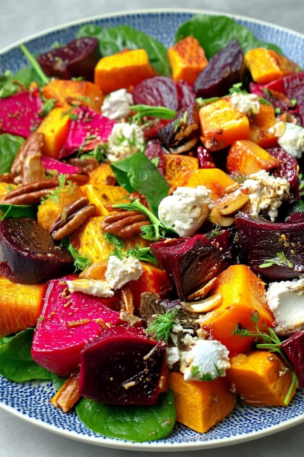 12. Strawberry, Spinach, and Goat Cheese Summer Salad Recipes with Pecans