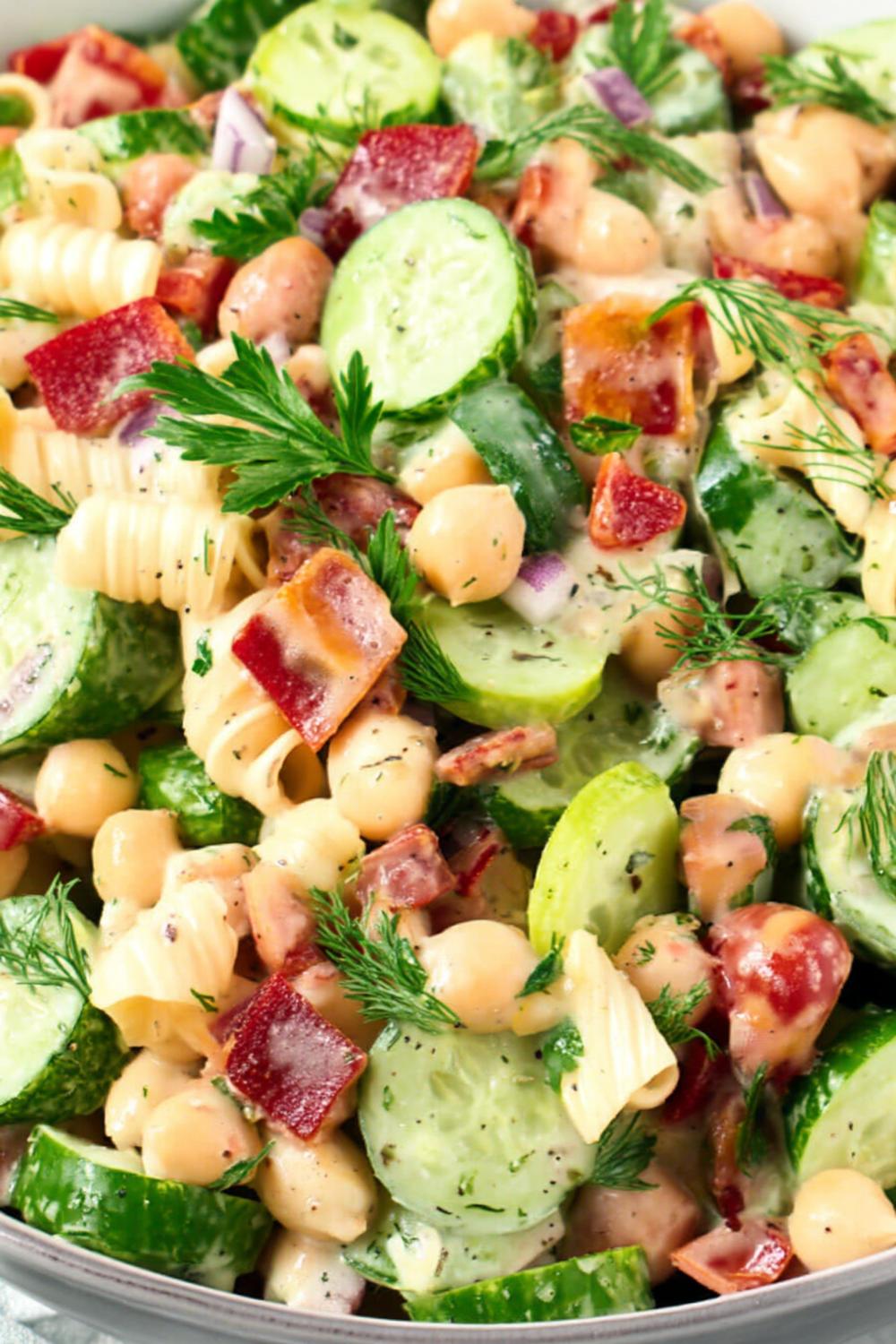 22. Mediterranean Chickpea Healthy Salad Recipes with Lemon and Parsley