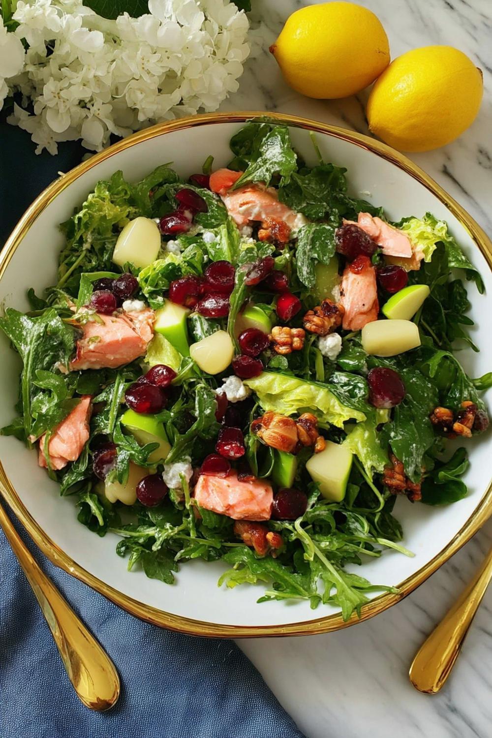 24. Salmon and Citrus Healthy Salad Recipes with Arugula Bite
