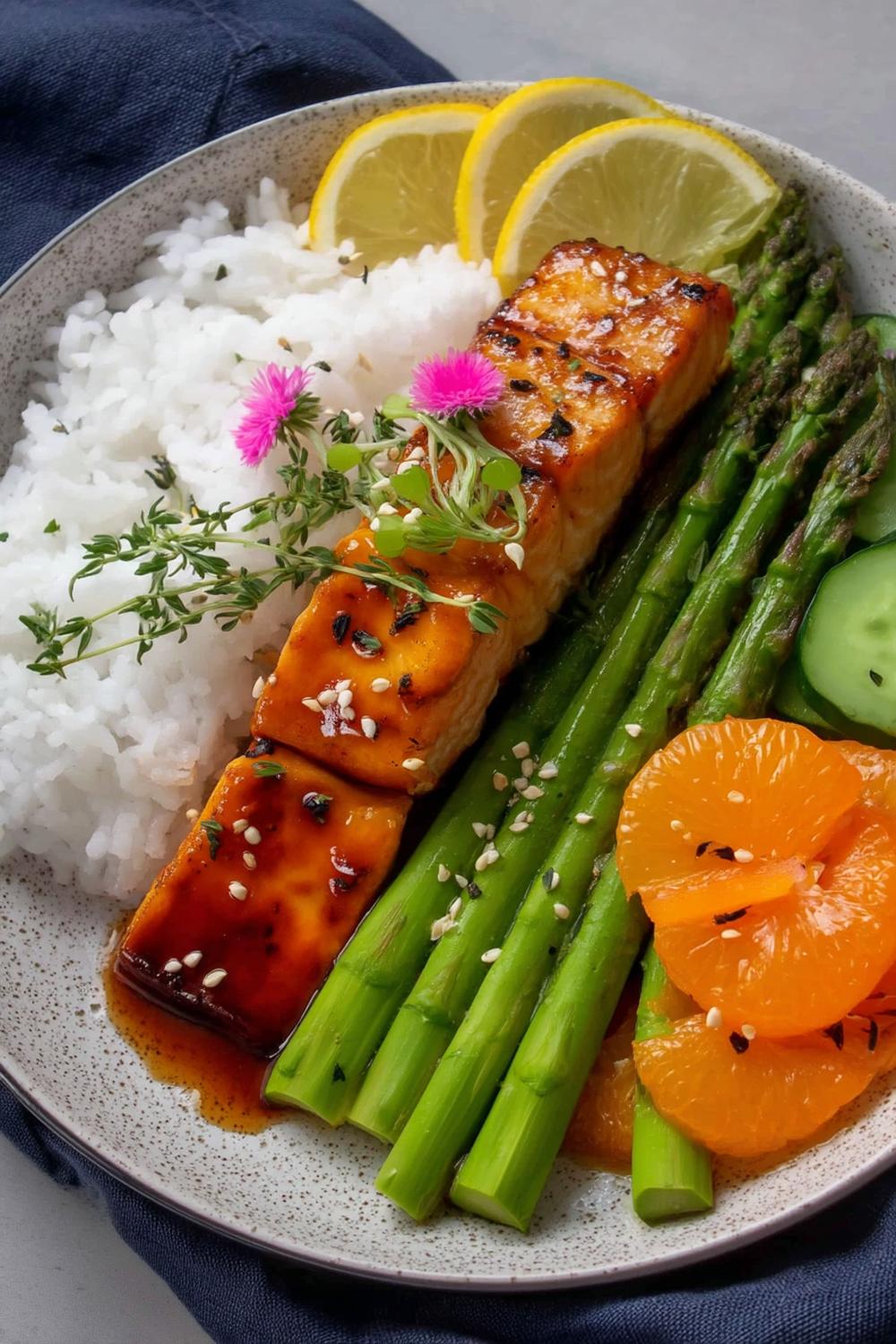 3. Sheet-Pan Citrus Herb Salmon with Asparagus for healthy salmon recipes ideas
