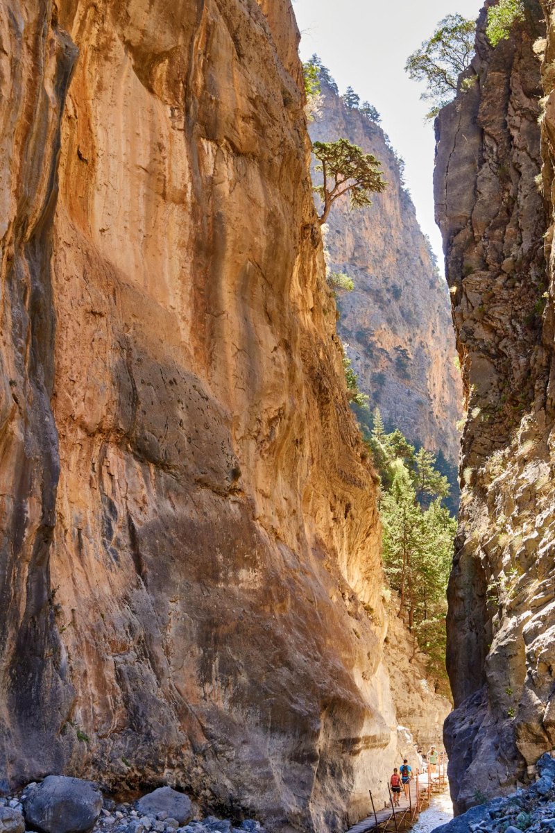 Samaria Gorge Crete autumn trail
