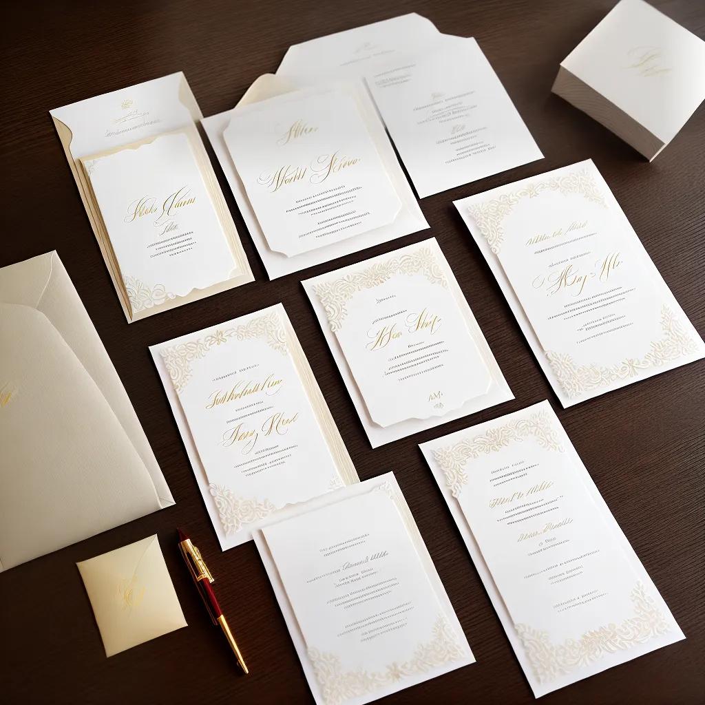 Wedding invitations and stationery