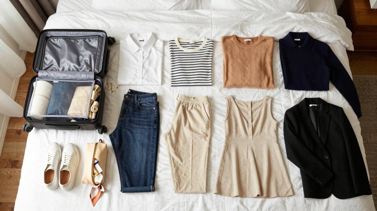Travel outfits organized