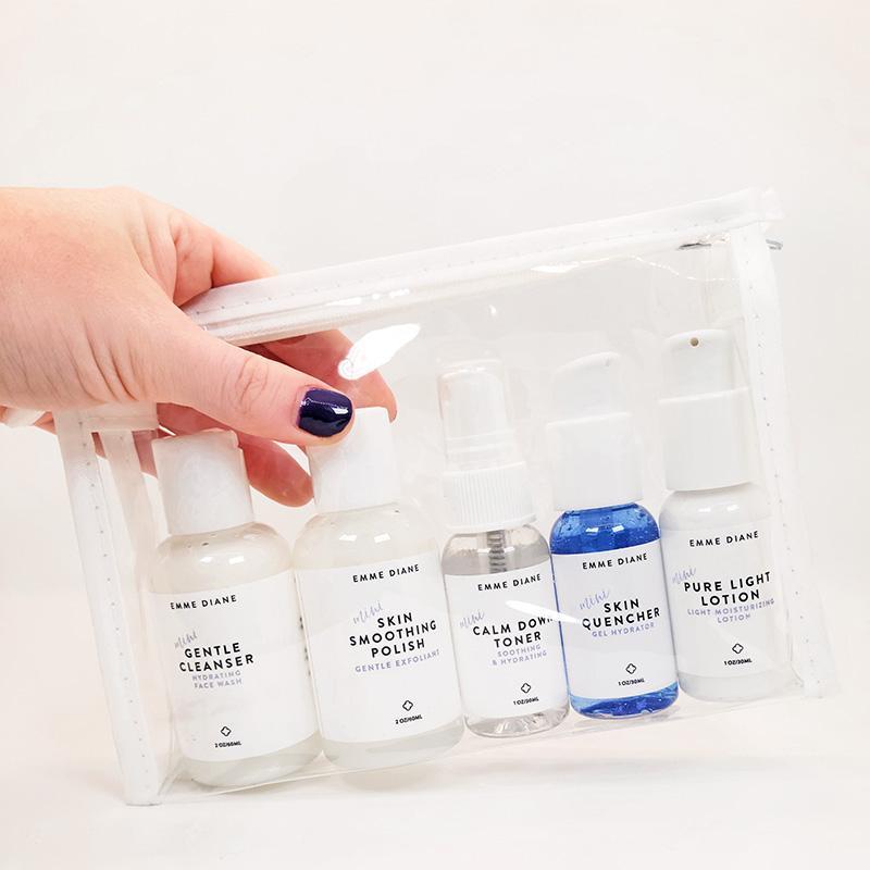 travel skincare bottles face care