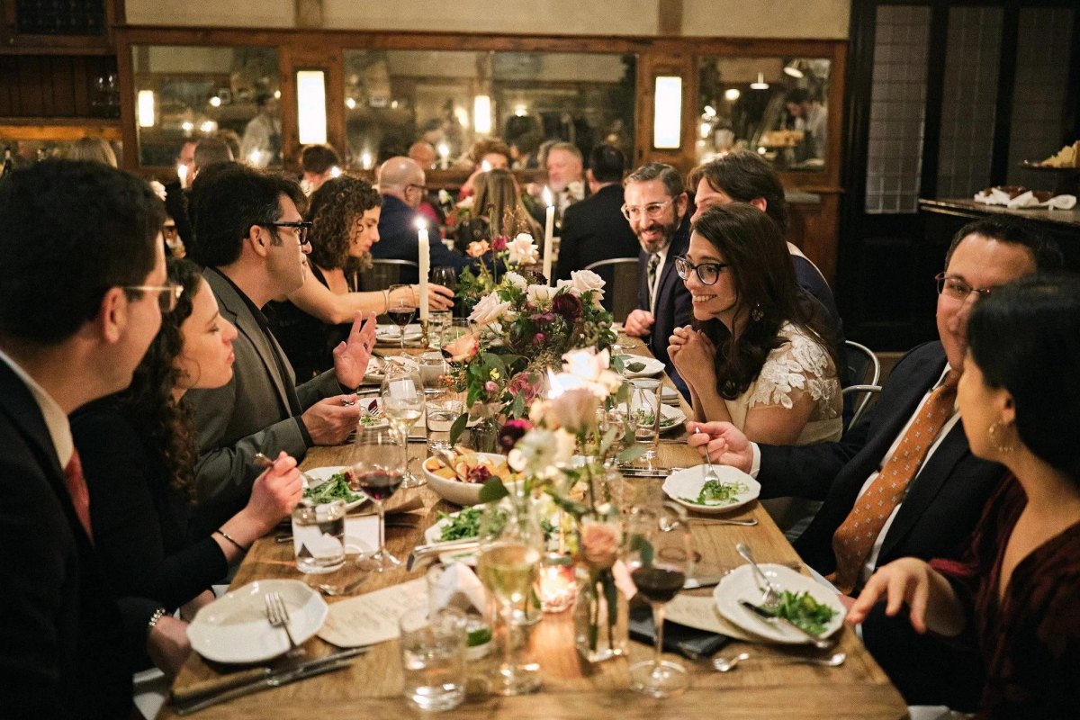 Restaurant wedding dinner tables