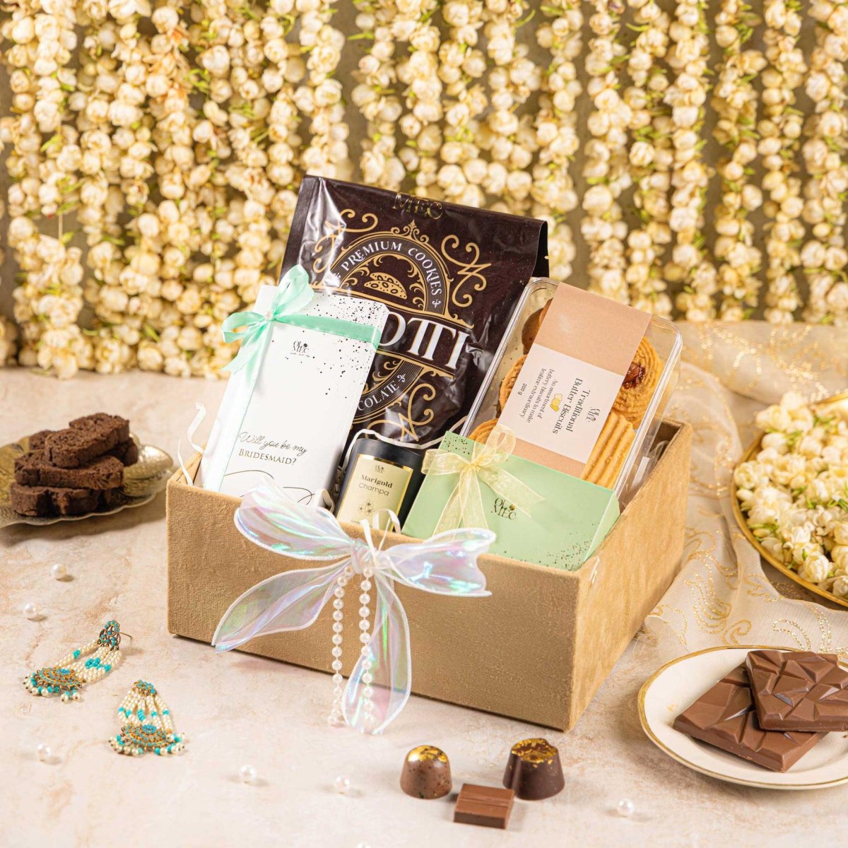 Sweet treats bridesmaid basket