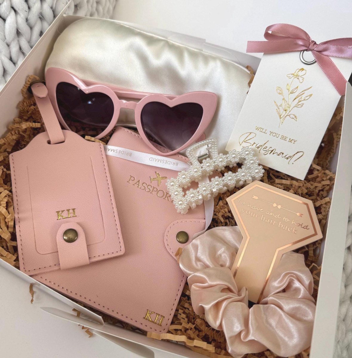 Travel themed bridesmaid proposal