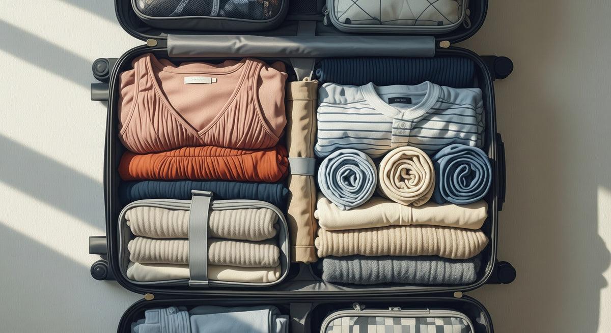 Layered carry on packing