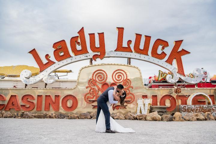 Vintage Vegas wedding style