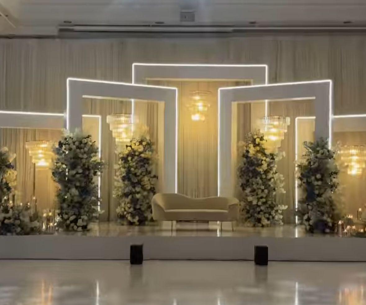 Personalized wedding reception decorations welcome sign